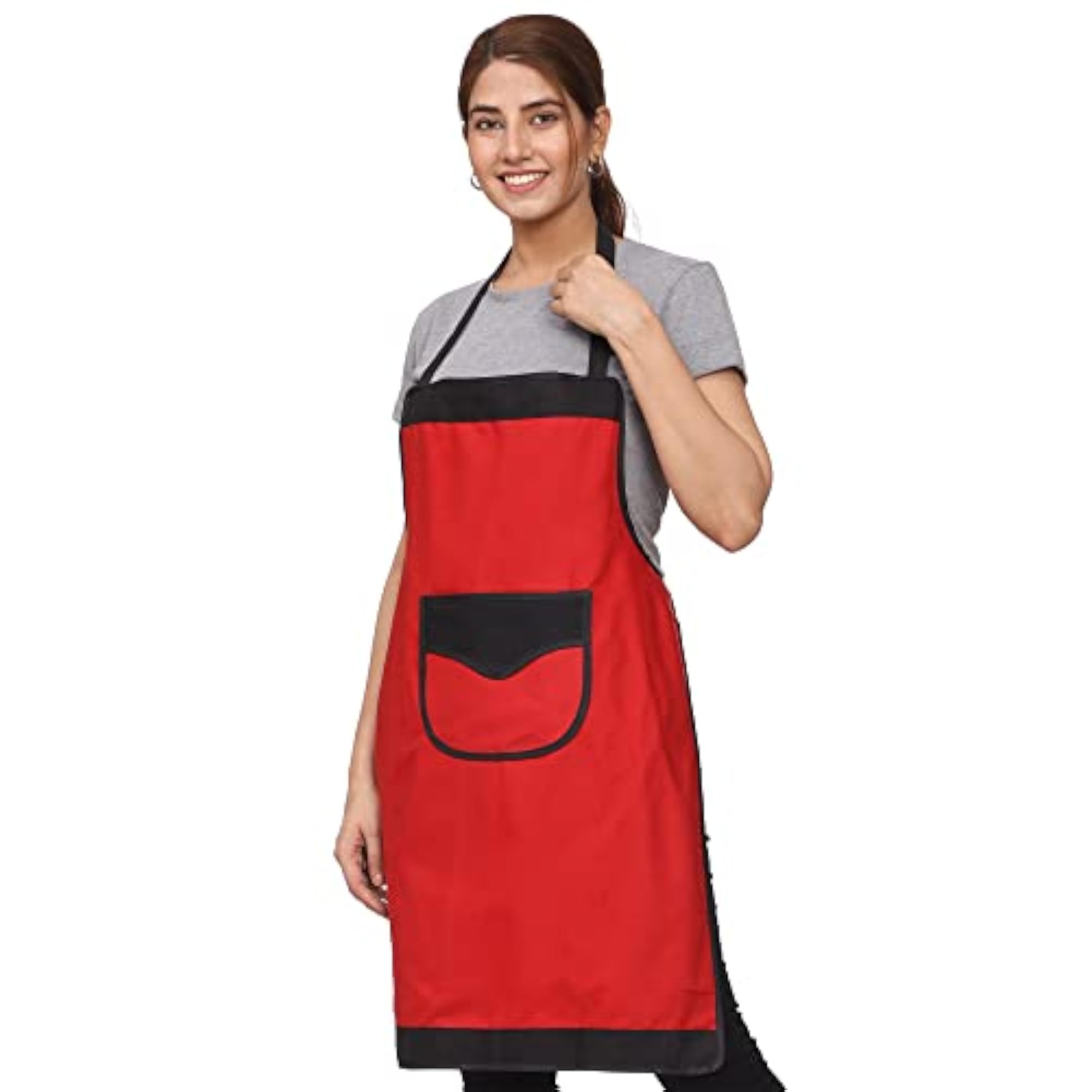 Plain Waterproof Apron with Designer Pocket